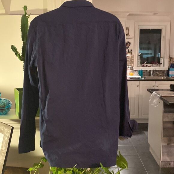 Tristan blue casual button down shirts - Picture 4 of 6